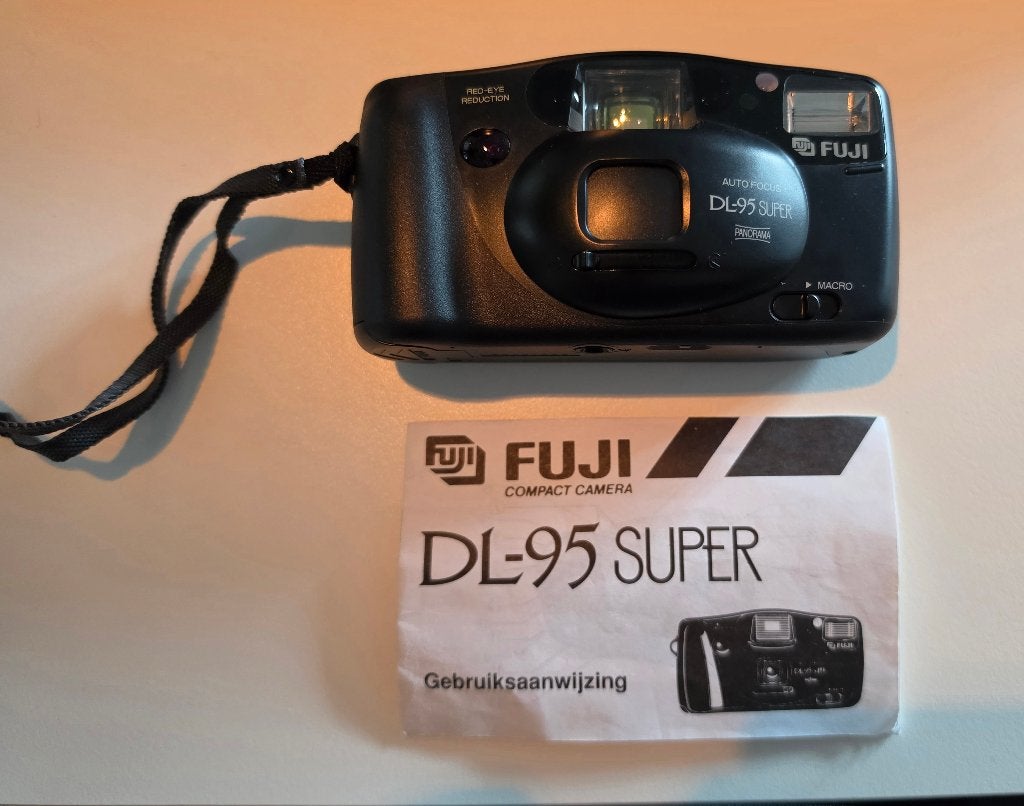 Fuji DL-95 Super Panorama analoge camera, Ophalen of Verzenden, Gebruikt, Compact, Fuji