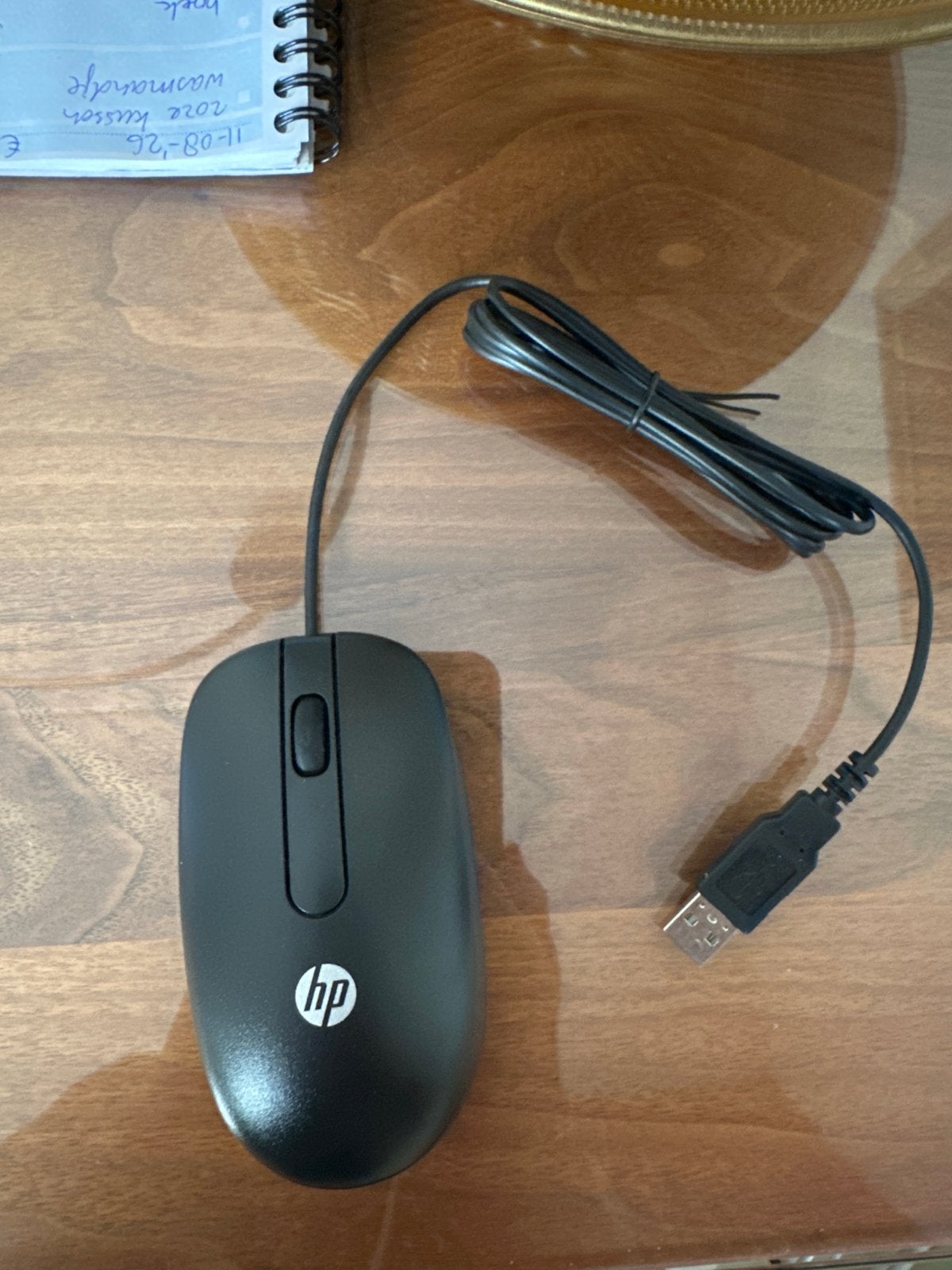HP Bedrade Muis - Zwart, USB Aansluiting, Computers en Software, Ophalen, Rechtshandig, Muis, Nieuw