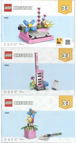 Lego | Creator 3in1 | Typemachine met bloemen | 31169, Lego, Nieuw, https://legohouse.com/en-gb/info/contact-us/, Ophalen of Verzenden