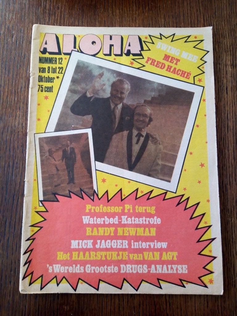 aloha nr.12 *1971*- Mick jagger interview, Boeken, Tijdschriften en Kranten, Ophalen of Verzenden, Gelezen, Muziek, Film of Tv