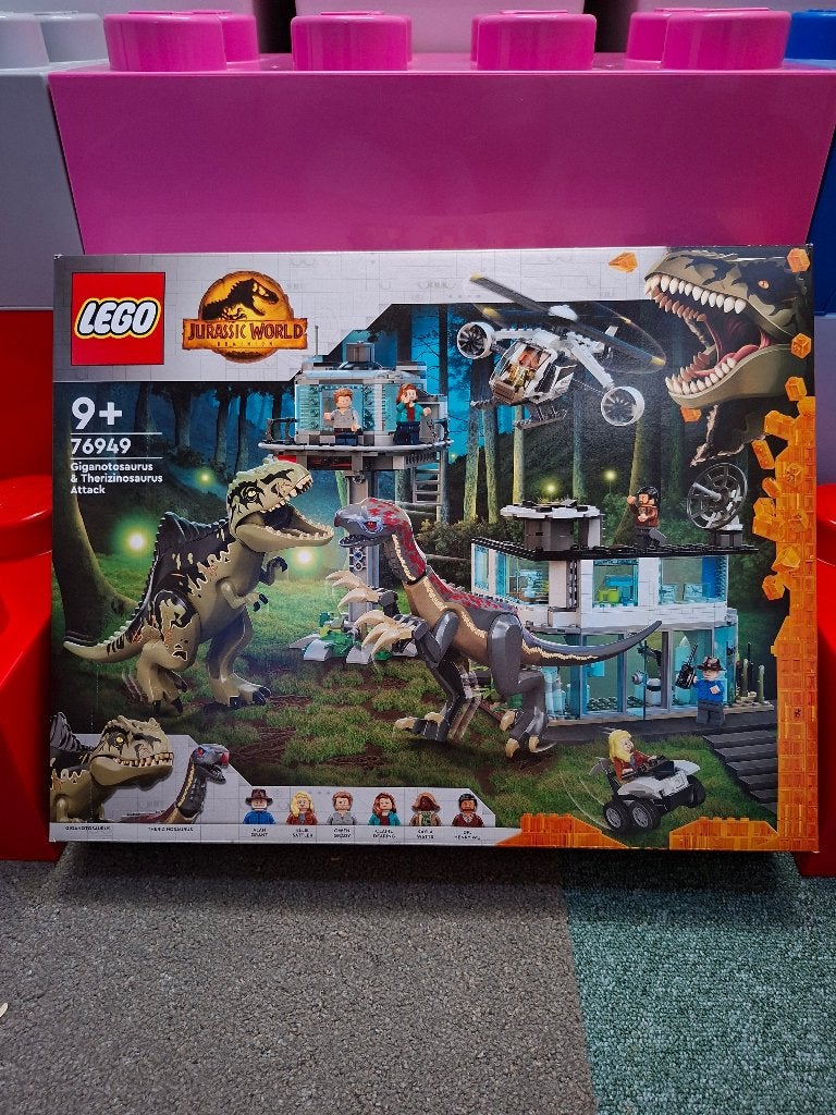LEGO Jurassic World 76949 Giganotosaurus & Therizinosaurus, Jurassic World, Nieuw, Ophalen of Verzenden, Complete set