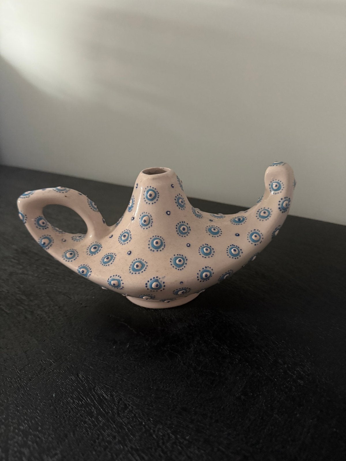Decoratieve Aladdin lamp met blauwe oogjes, Verzenden