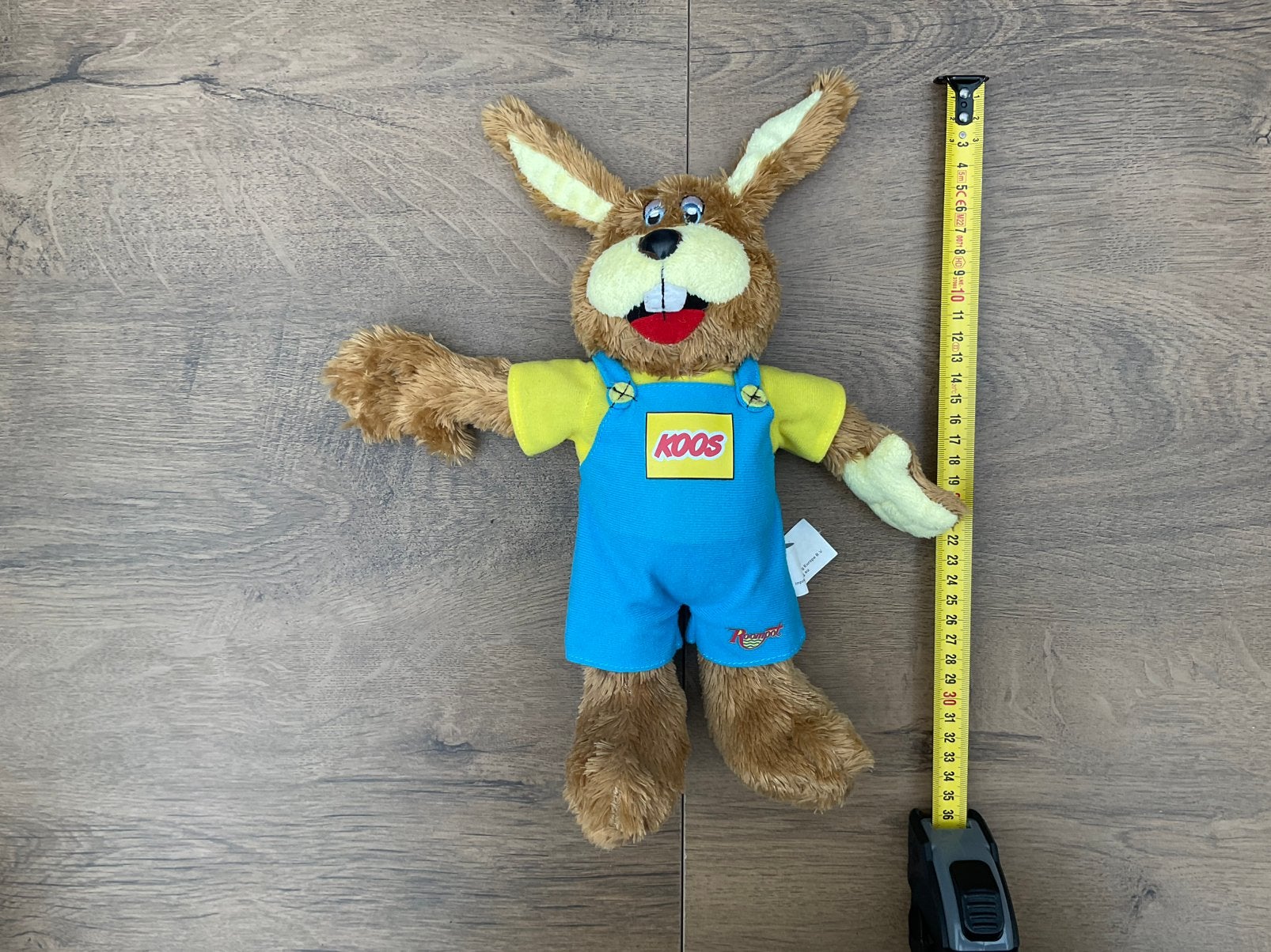 Zgan gebruikte, niet kapot, Koos Roompot knuffel 30cm, Verzamelen, Ophalen, Overige figuren, Zo goed als nieuw, Beeldje of Figuurtje