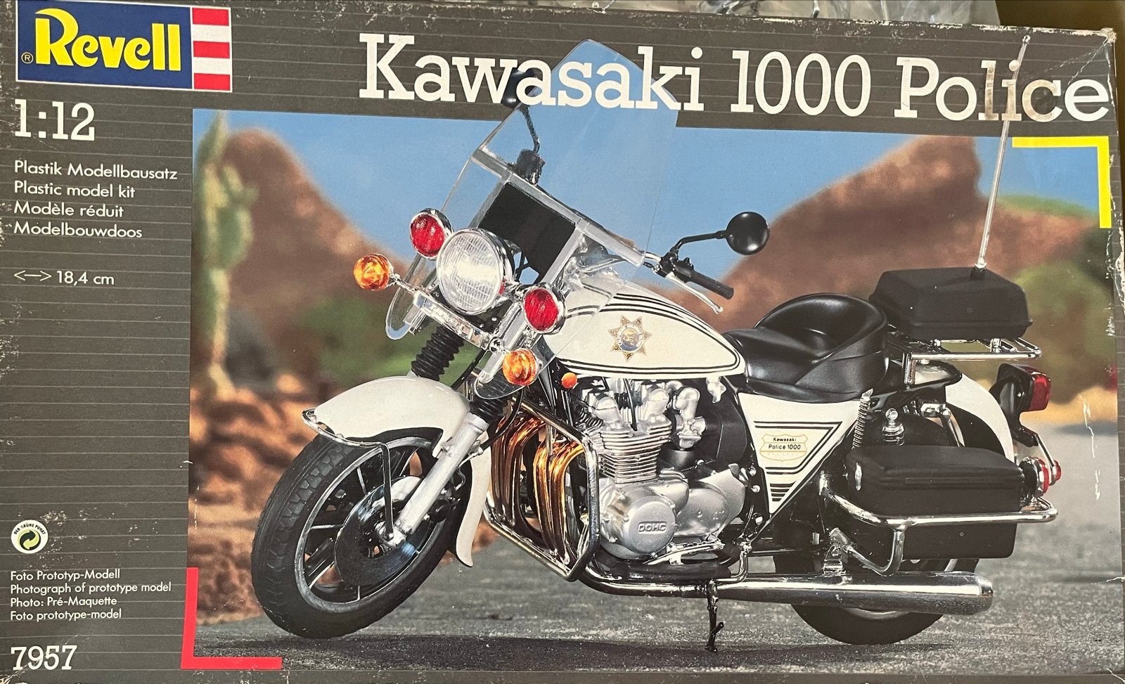 Revell Kawasaki 1000 Police 1:12 Modelbouwkit, Overige typen, Nieuw, Ophalen of Verzenden, 1:32 tot 1:50