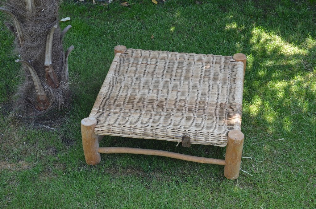 Nieuw! Rivièra Maison Rustic Rattan Can Bute Stool - poef, Ophalen of Verzenden, Nieuw