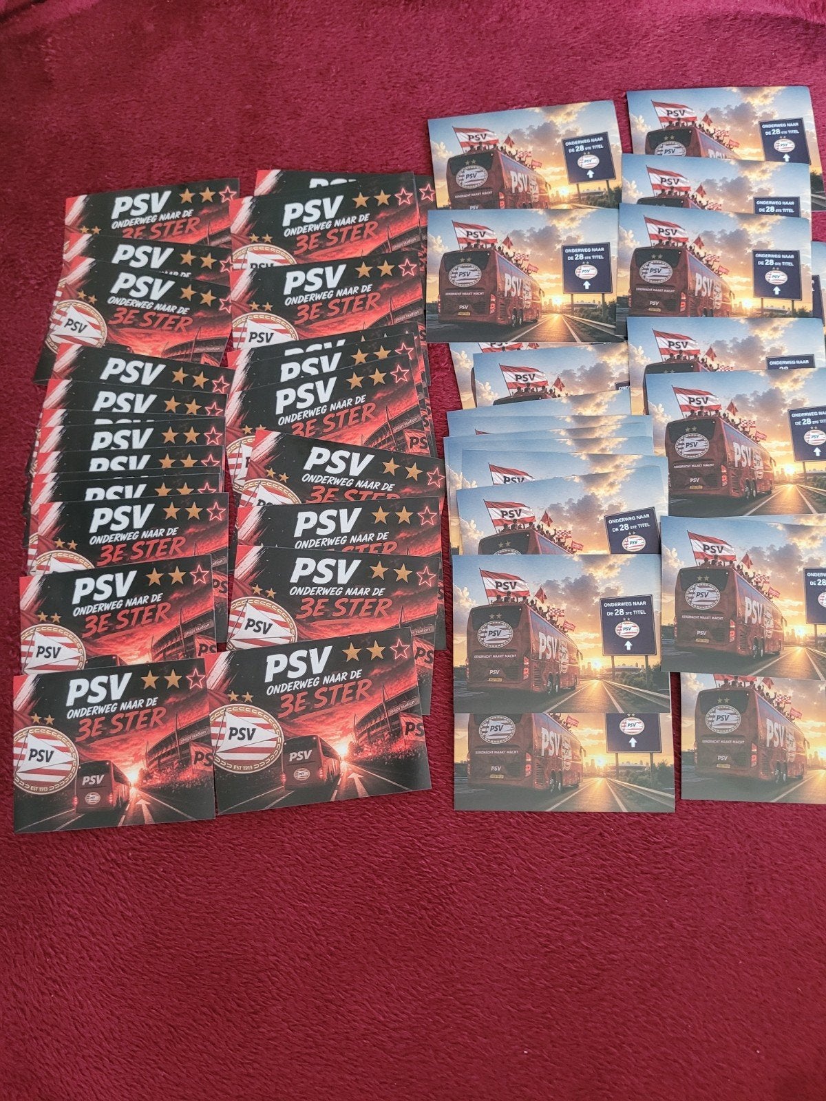 50 PSV stickers - allebei de soorten 25 stuks., Ophalen of Verzenden, Nieuw, Sport