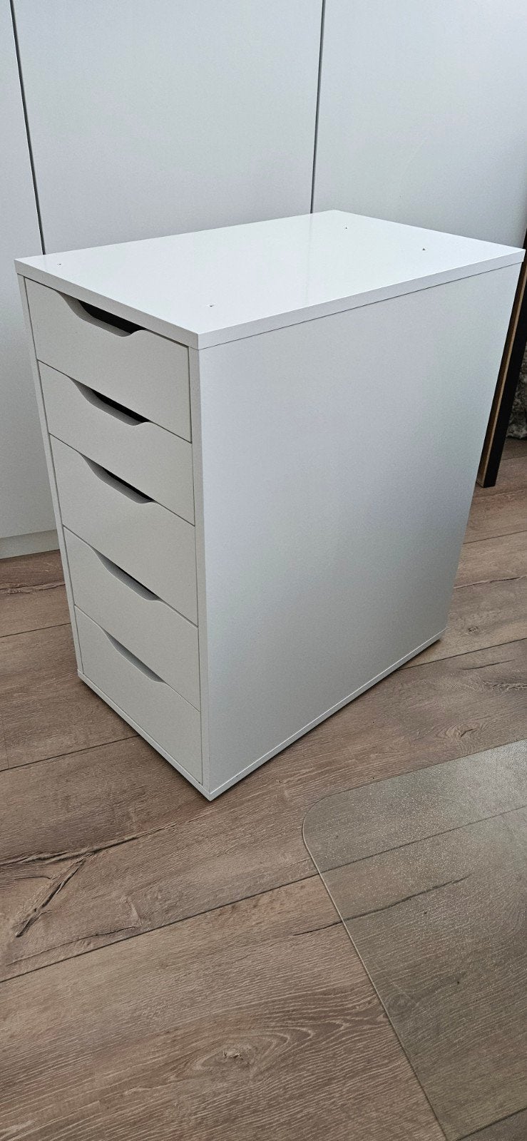 Ikea Alex Ladeblok Wit - 5 Laden (70x36x58 cm), Ophalen, Minder dan 50 cm, Gebruikt, 5 laden of meer