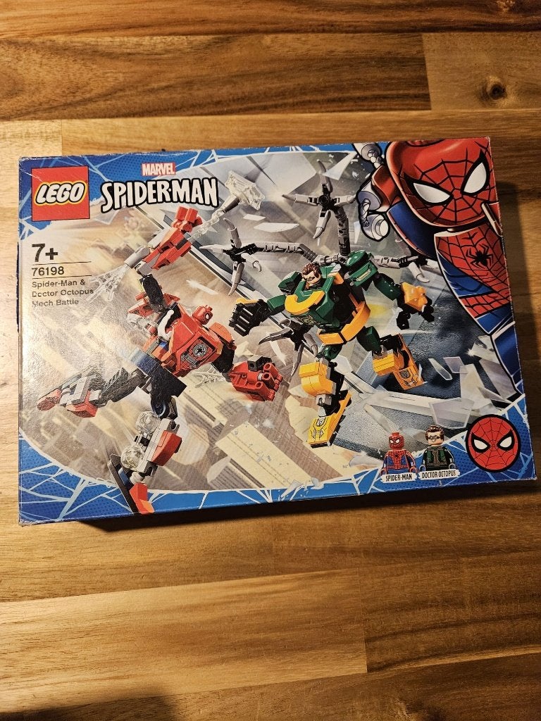 LEGO Marvel 76198 Spider-Man Doctor Octopus mechagevecht, Inclusief instructies, Gebruikt, Marvel, Lego