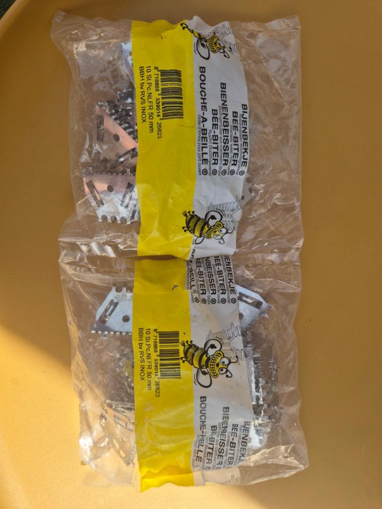 Bijenbekje RVS INOX 50mm - 20 stuks, Overige typen, Nieuw, Ophalen of Verzenden, Minder dan 50 mm