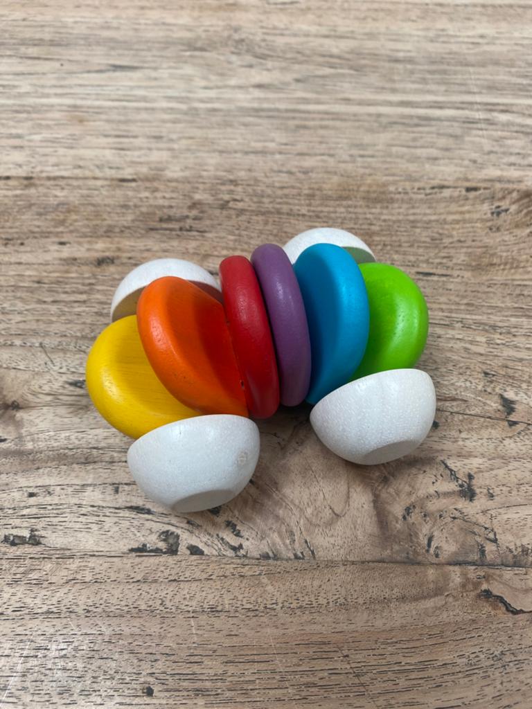 Plan Toys houten babyspeelgoed/baby auto, zgan, Ophalen of Verzenden, Zo goed als nieuw