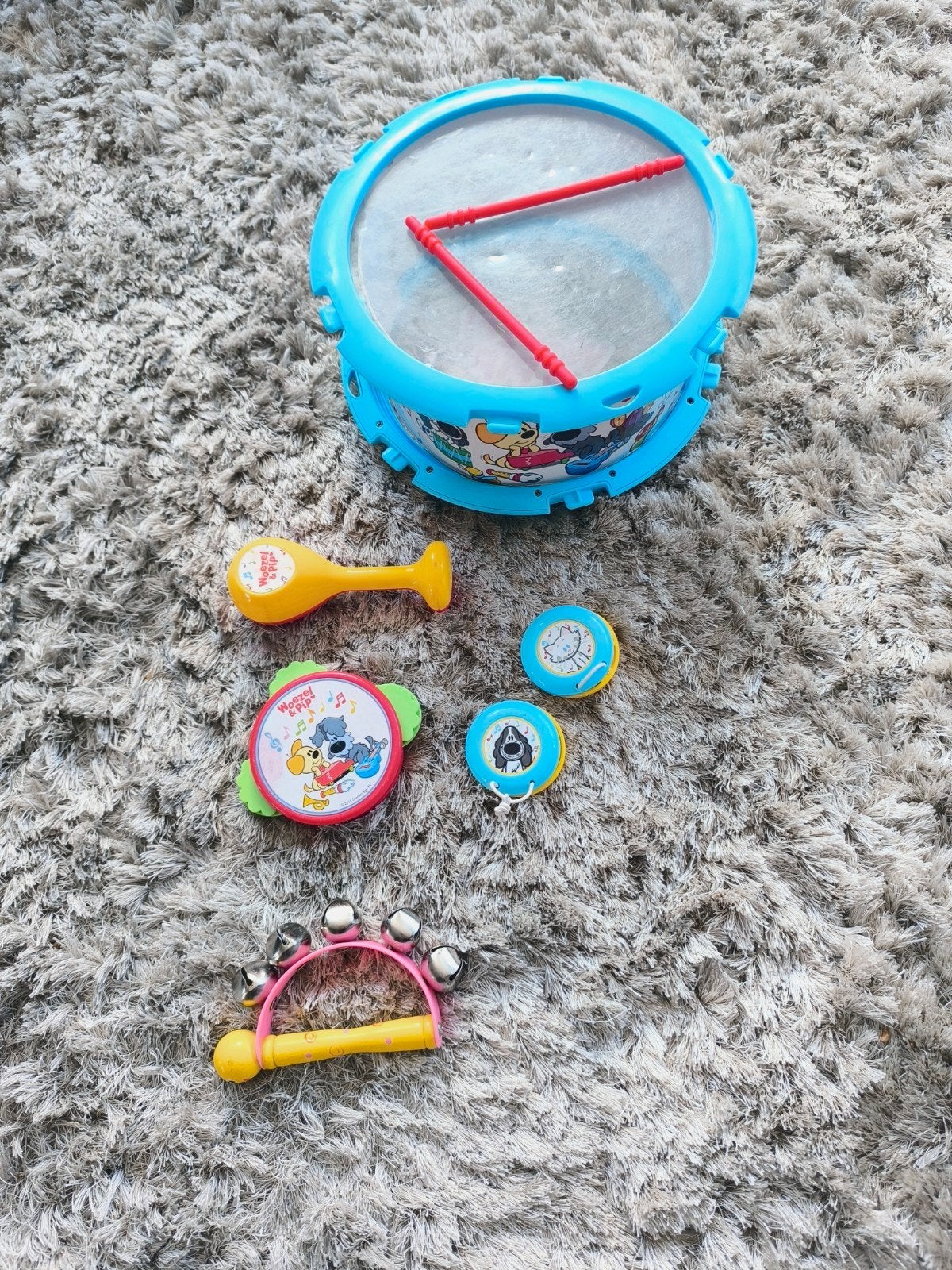 Woezel en Pip Muziekset - Drum en Instrumenten, Kinderen en Baby's, Ophalen of Verzenden, Gebruikt, Overige typen, Met geluid
