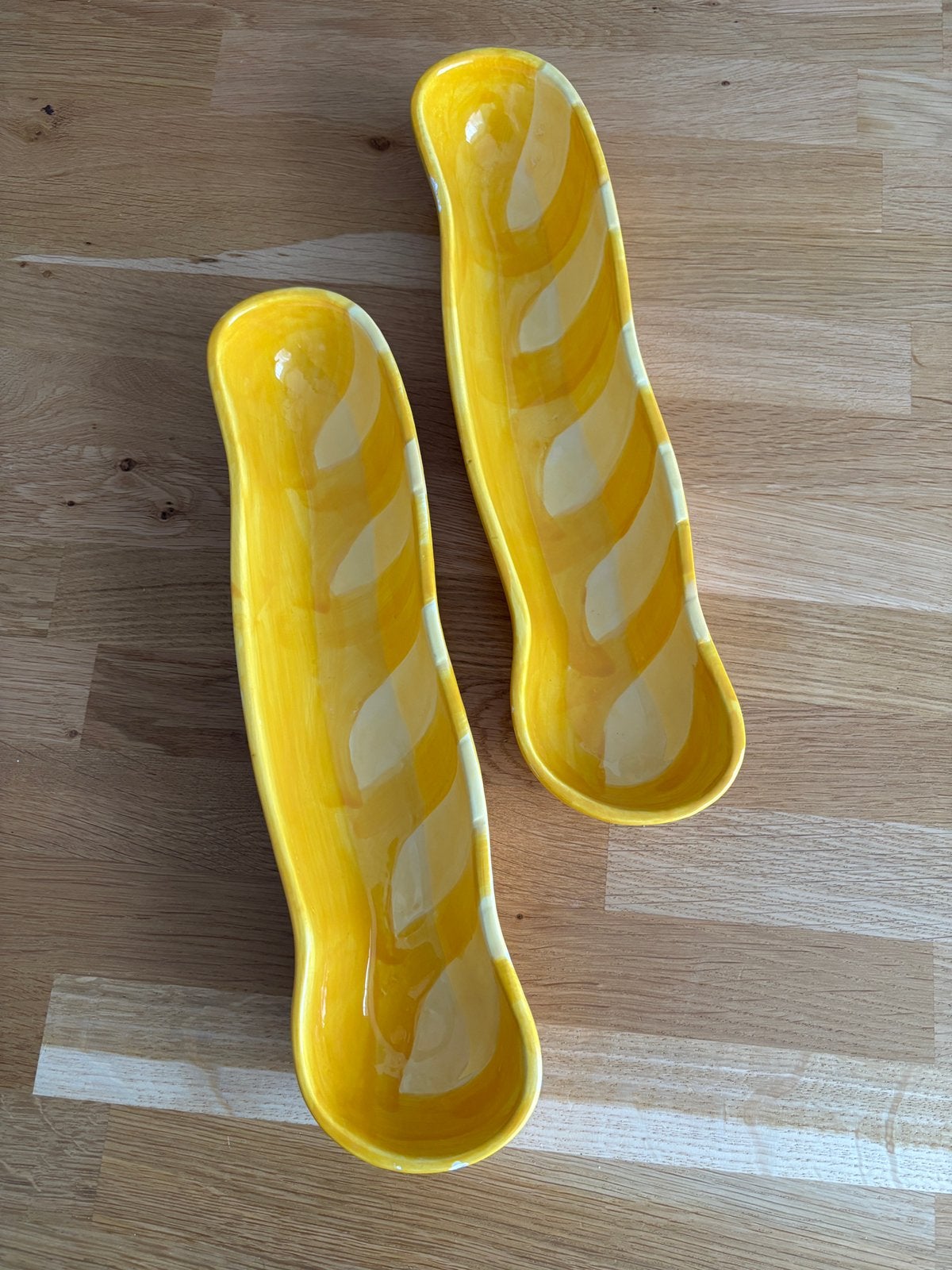 &Klevering baguette schalen, Gebruikt, Porselein of Keramiek, Schaal, Ophalen of Verzenden