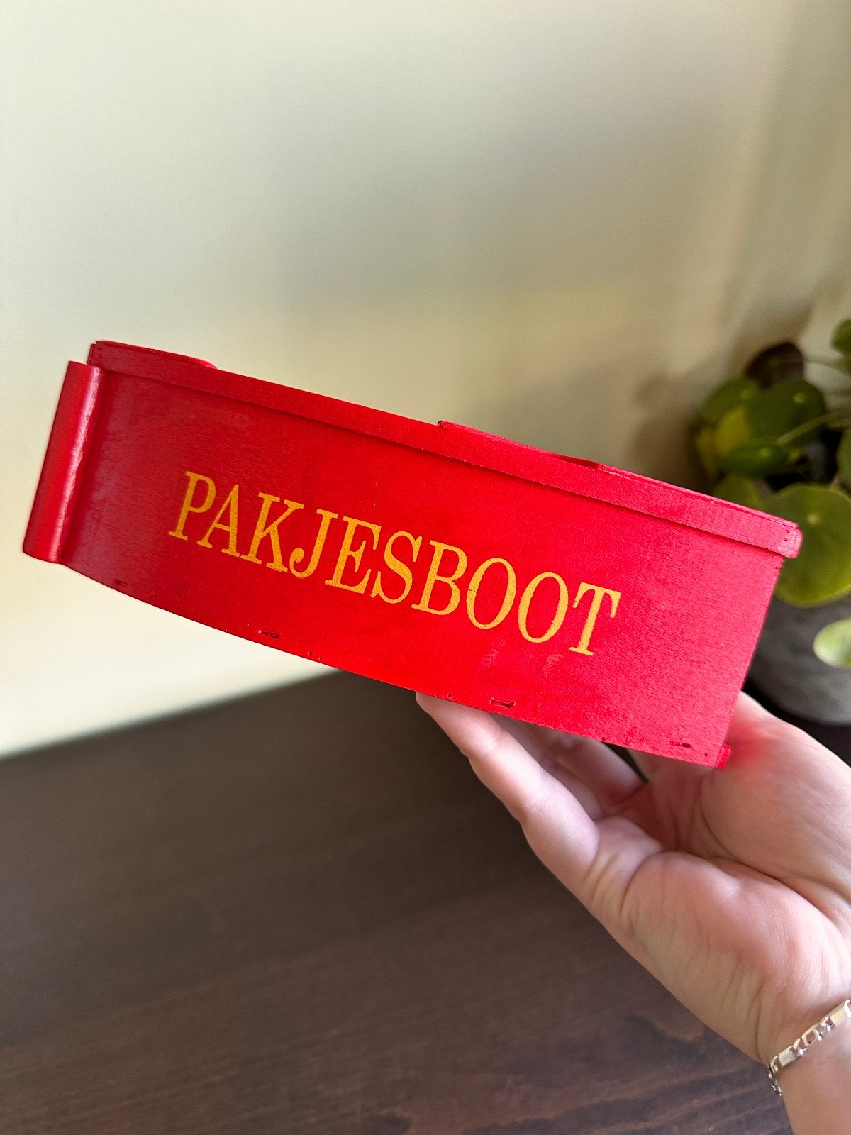 Houten pakjesboot, Ophalen of Verzenden