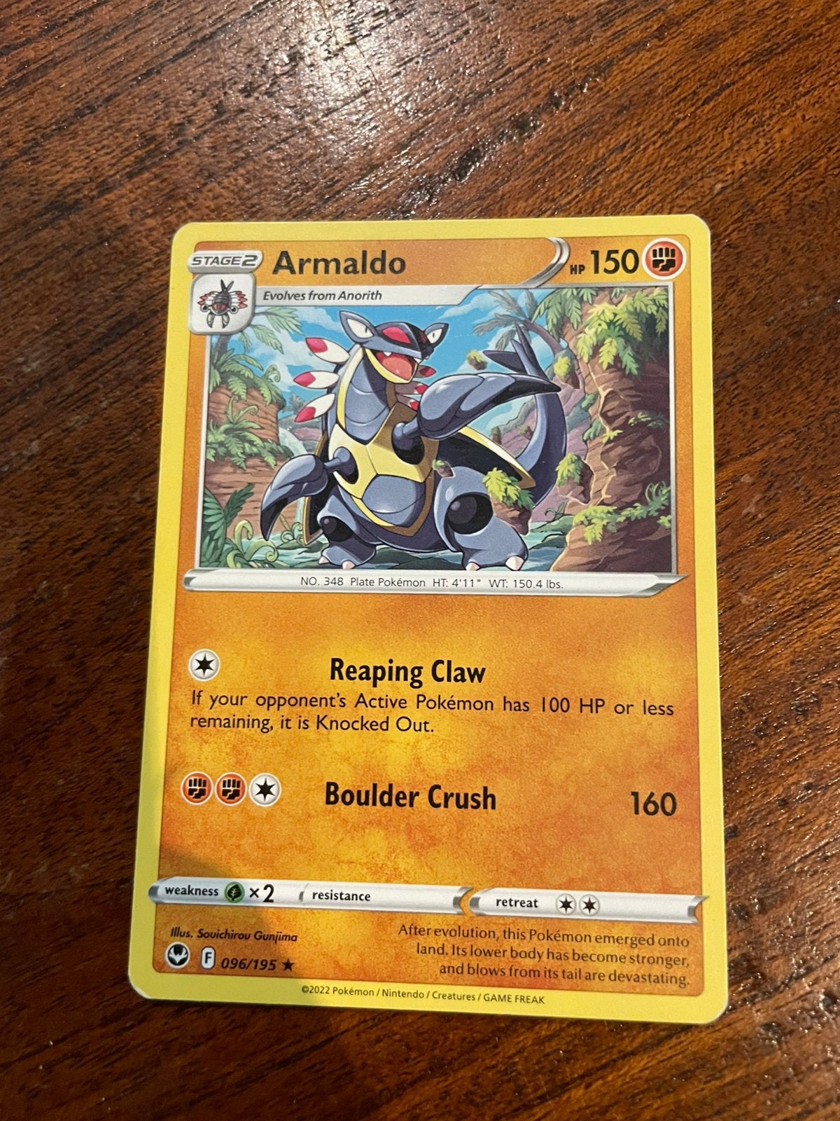 Armaldo Pokémonkaart, Ophalen of Verzenden, Nieuw, Losse kaart