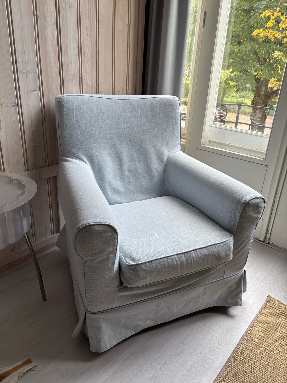 Gratis IKEA stoel met wasbare hoes, Ophalen, Gebruikt, Overige kleuren, Eén