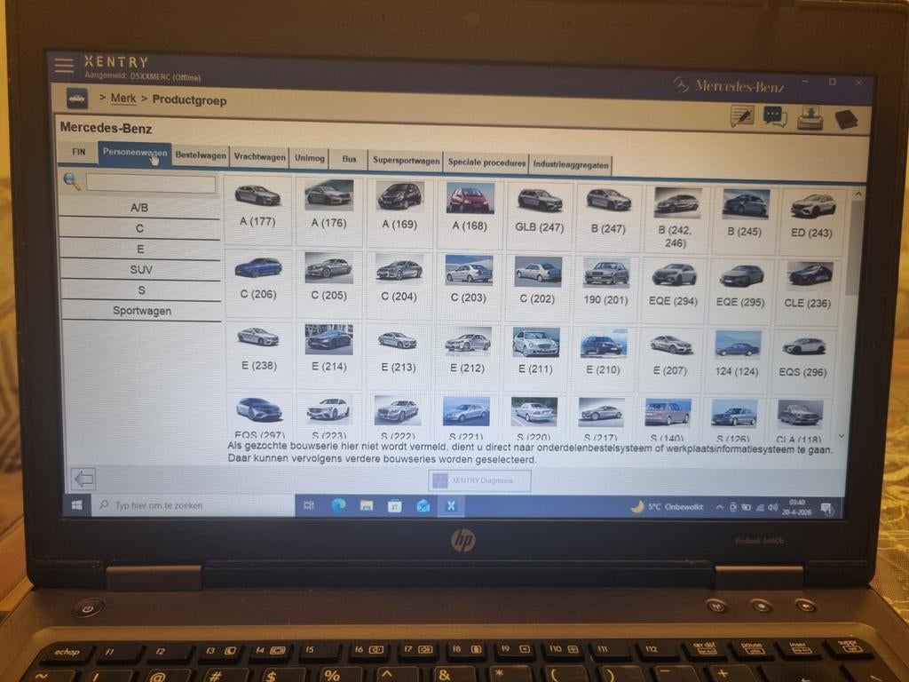 ODiS E19 + S25 & XENTRY op 1 laptop - Diagnose software, Computers en Software, Besturingssoftware, Gebruikt, Windows, Ophalen of Verzenden