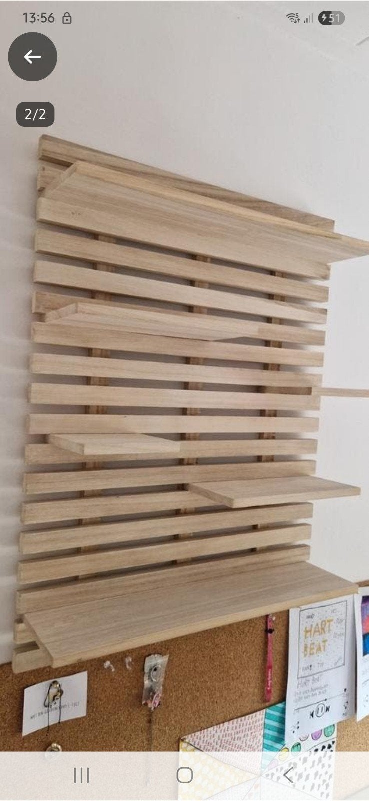 Wandrek KETTINGE Jisk, hout, Ophalen of Verzenden