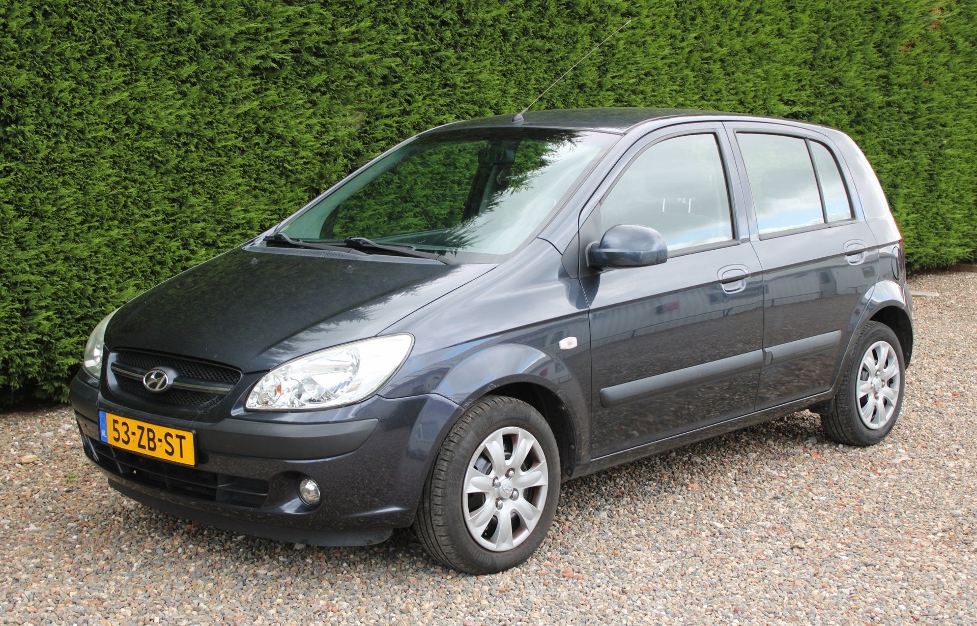 Hyundai Getz 1.4i Active Cool INRUILKOOPJE, Auto's, Hyundai, Voorwielaandrijving, Zwart, 4 cilinders, Origineel Nederlands