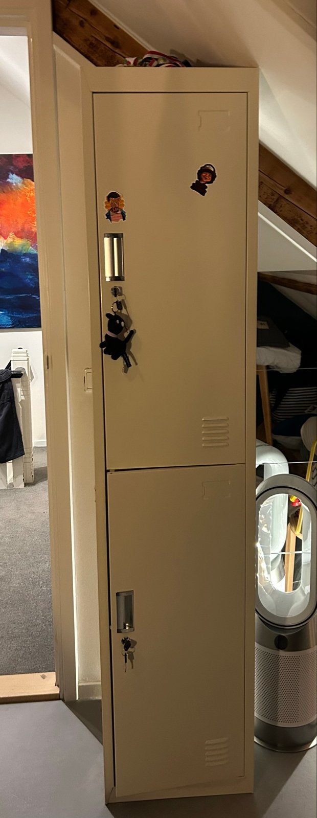 Locker met 2 deuren en 3 planken - 180x40x42 cm, Huis en Inrichting, Ophalen, Gebruikt