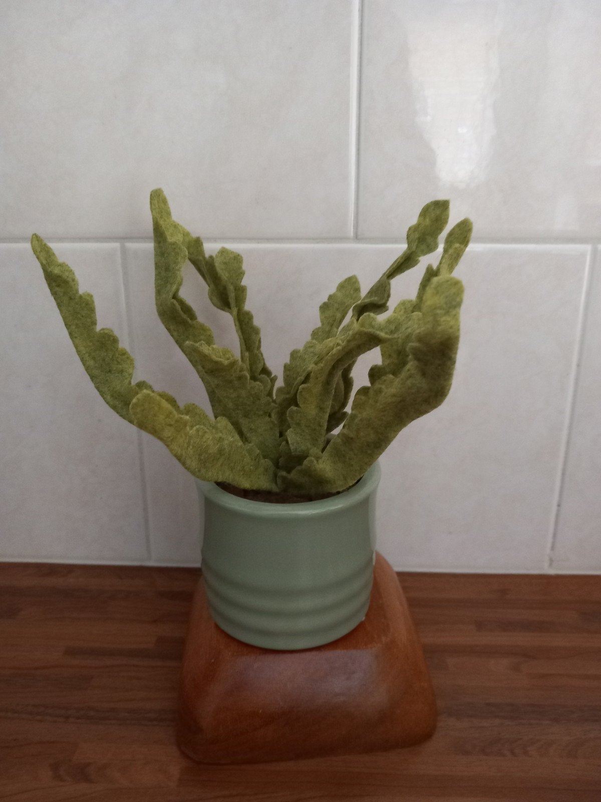 Vilt Krulvaren in Groene Pot - Kant en Klaar, Ophalen of Verzenden, Nieuw, Overige typen