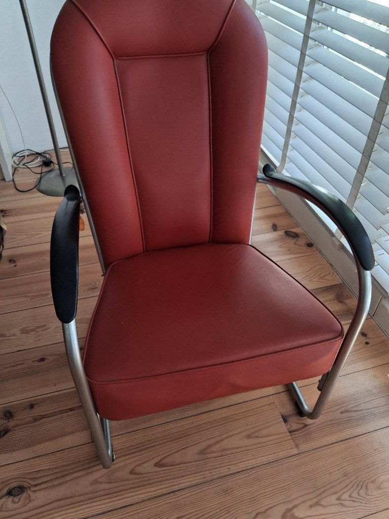 Dutch Originals Gispen AA fauteuil, Ophalen, 75 tot 100 cm, Zo goed als nieuw, Modernisme