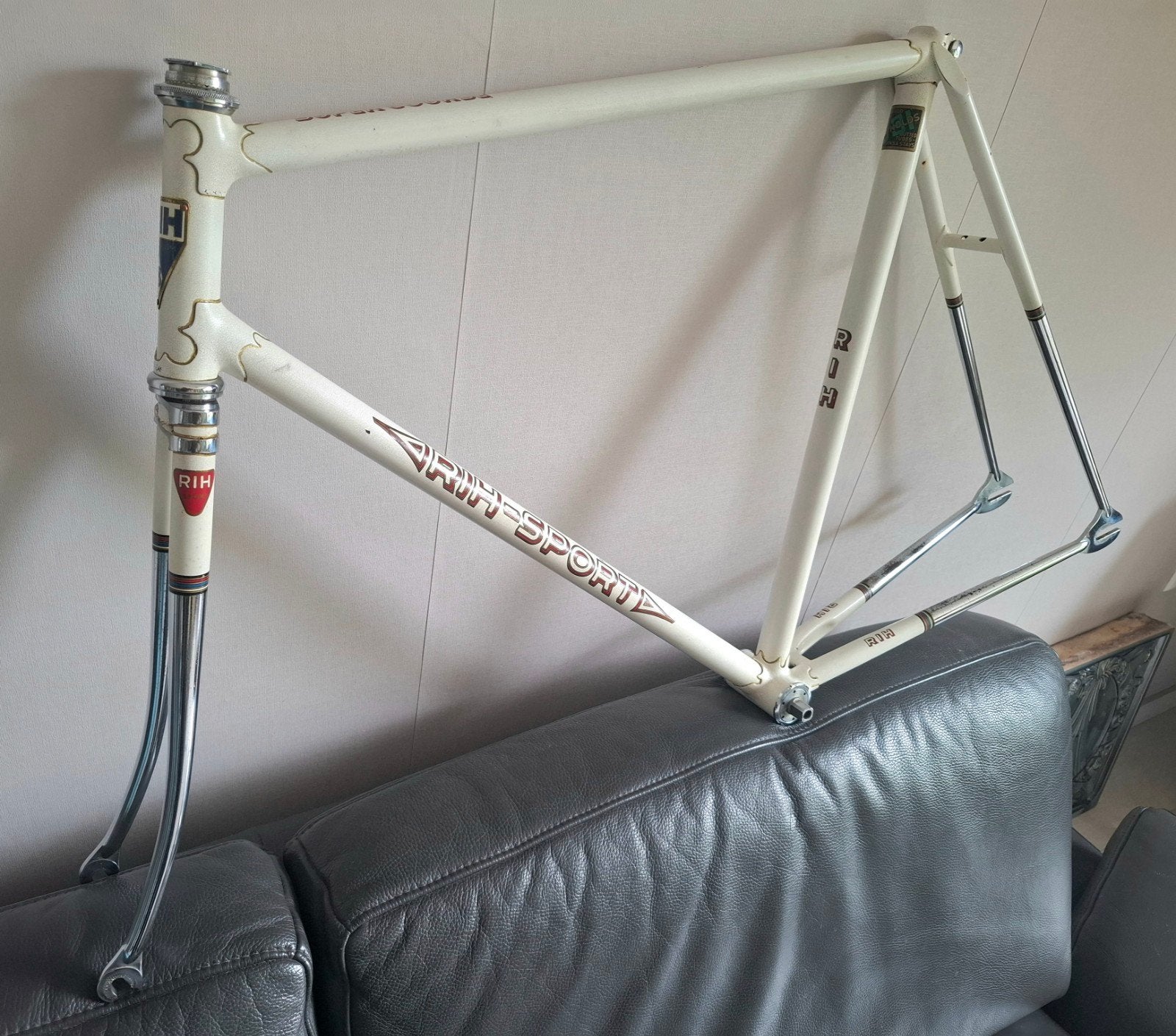 Vintage Rih Campagnolo baanfiets Piste frame 1ste eig. 1967!, Overige merken, Minder dan 10 versnellingen, Gebruikt, Staal