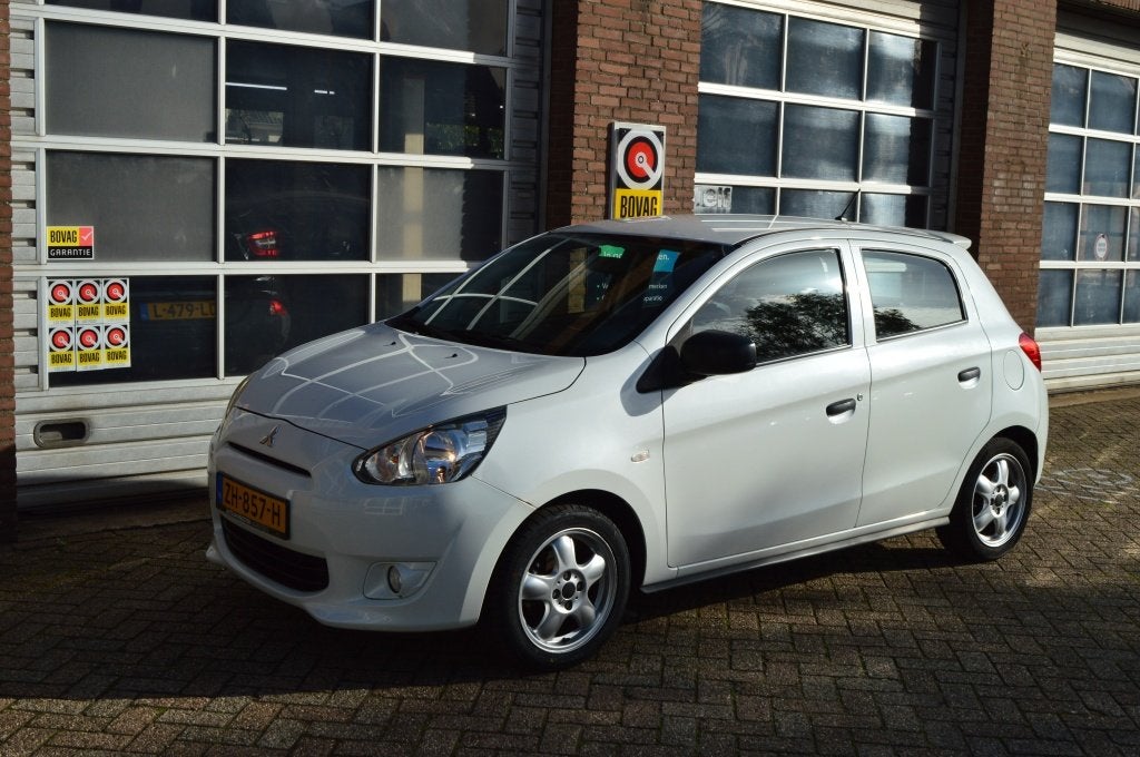 Mitsubishi Space Star 1.0 Entry, Auto's, Keurmerk '100% Onderhouden', Euro 5, Gebruikt, Wit