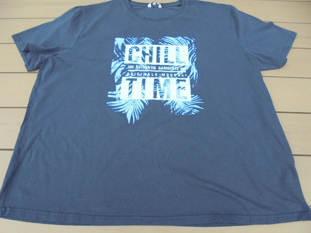 Blauw shirt XXL, Kleding | Heren, T-shirts, Blauw, Overige maten, Zo goed als nieuw, C&A