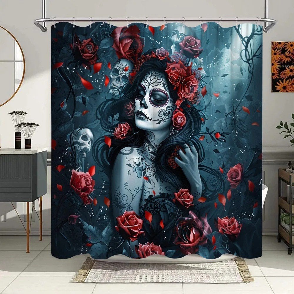 Douchegordijn Gothic moonlit woman (180x200cm), Ophalen of Verzenden, Nieuw, Overige typen