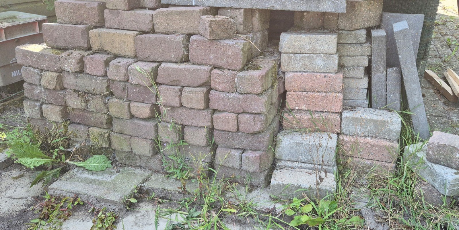 klinkers, Ophalen, Gebruikt, Beton, Klinkers