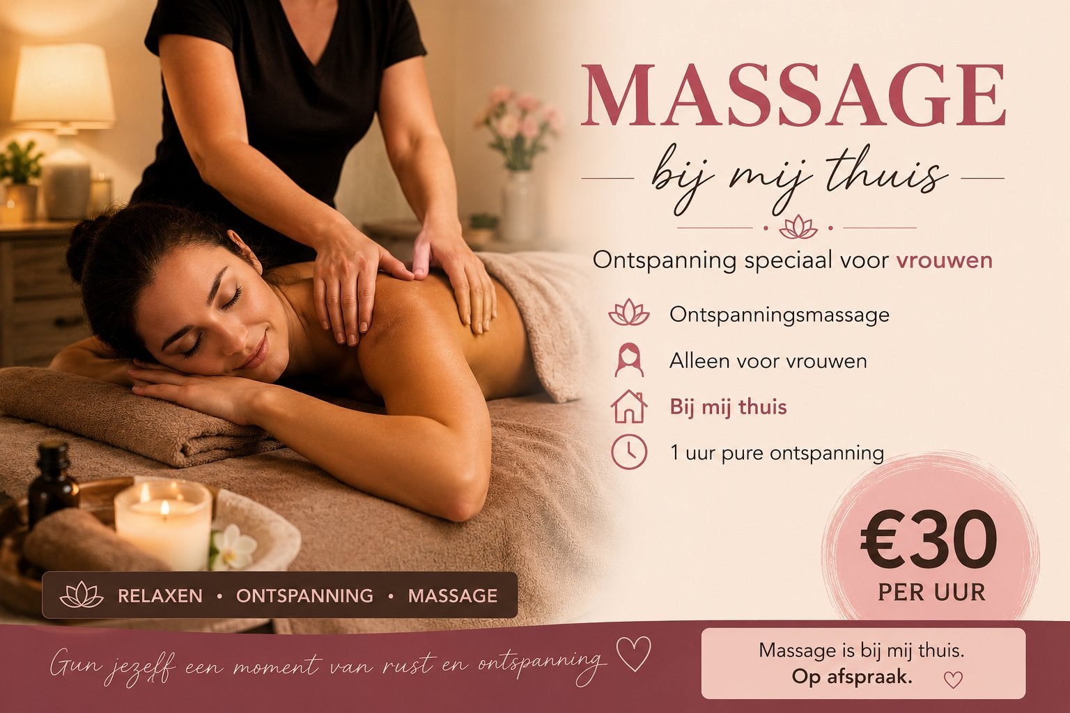 Ontspanningsmassage voor vrouwen