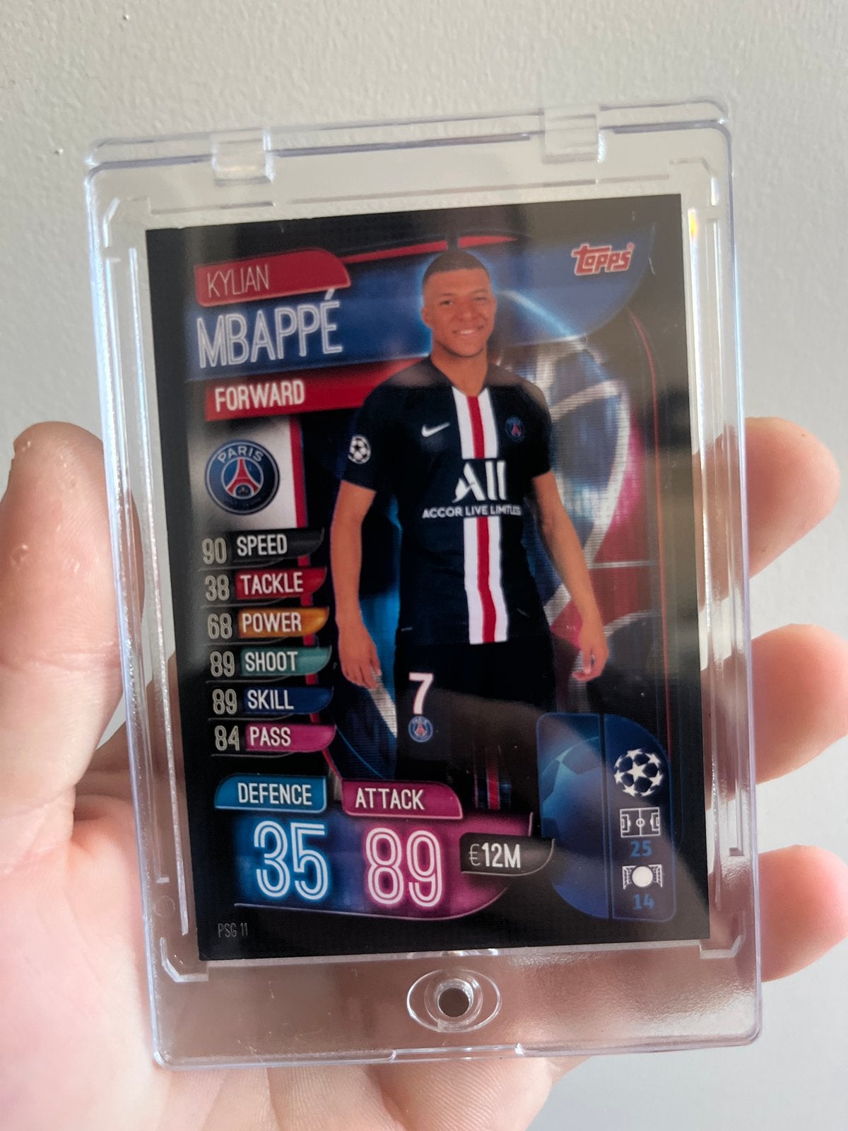 Kylian Mbappé Topps Match Attax Champions League Kaart, Ophalen of Verzenden, Zo goed als nieuw, Buitenlandse clubs, Spelerskaart