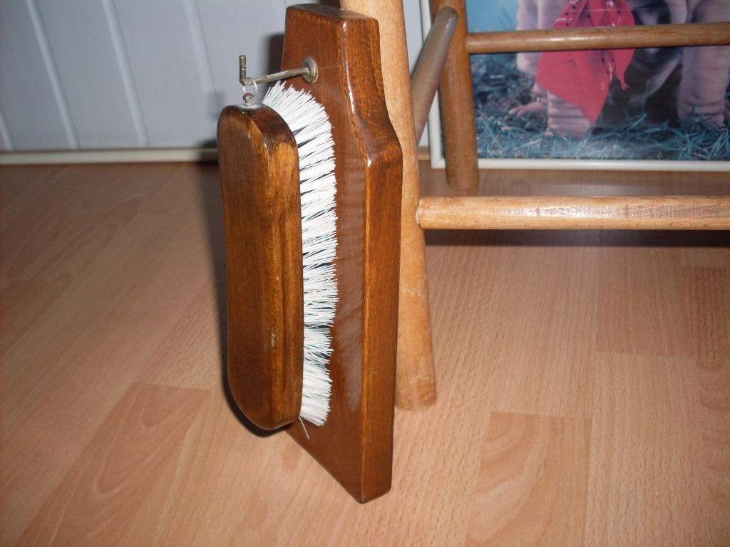 retro eikenhouten wandhouden met schuier, Ophalen, Huis en Inrichting