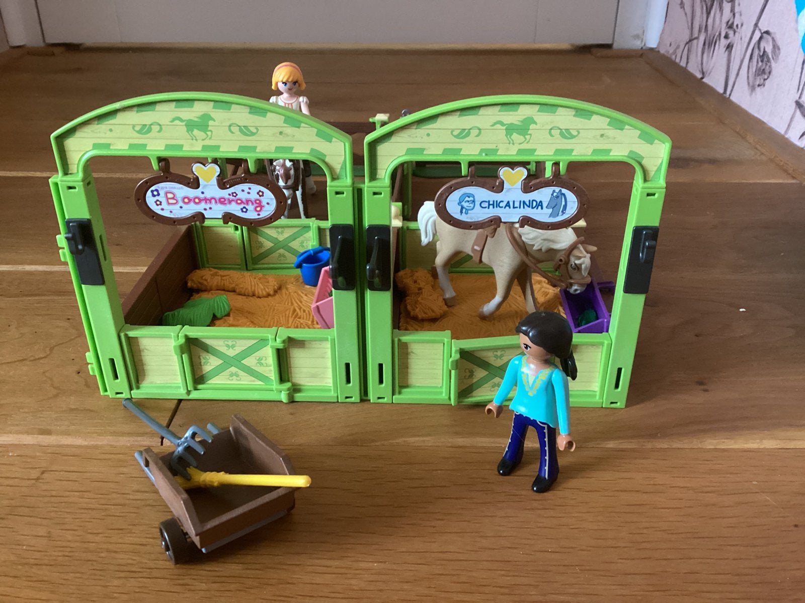 Playmobil paarden Chicalinda en Boomerang, Ophalen of Verzenden, Zo goed als nieuw, Complete set