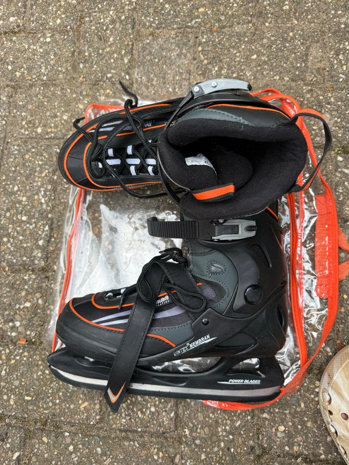 Zwarte ijshockeyschaatsen - Power Blades, Ophalen of Verzenden, Zo goed als nieuw, IJshockeyschaatsen, Overige merken