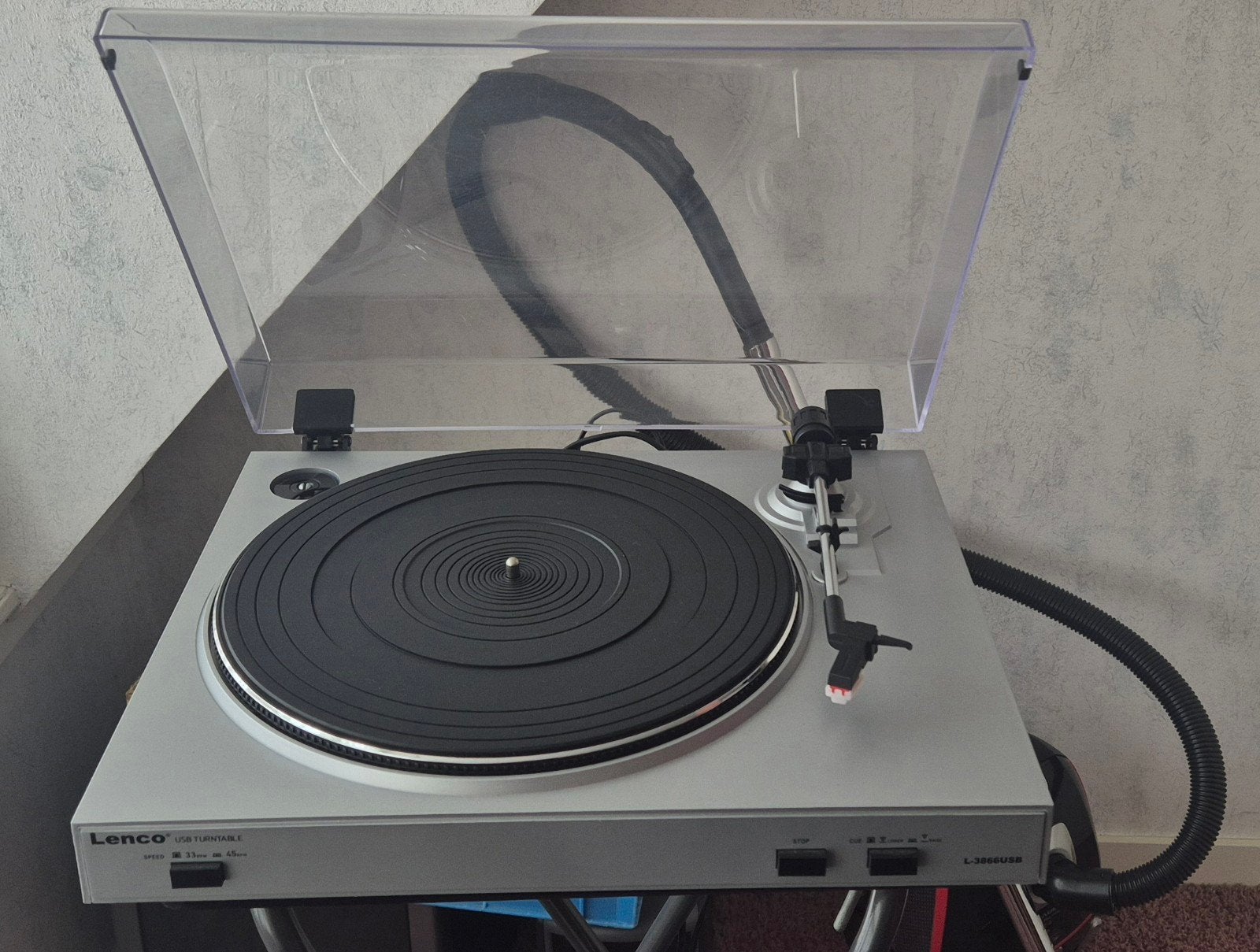 Lenco L-3866USB Platenspeler - Zo goed als nieuw, Audio, Tv en Foto, Platenspelers, Overige merken, Ophalen of Verzenden, Zo goed als nieuw
