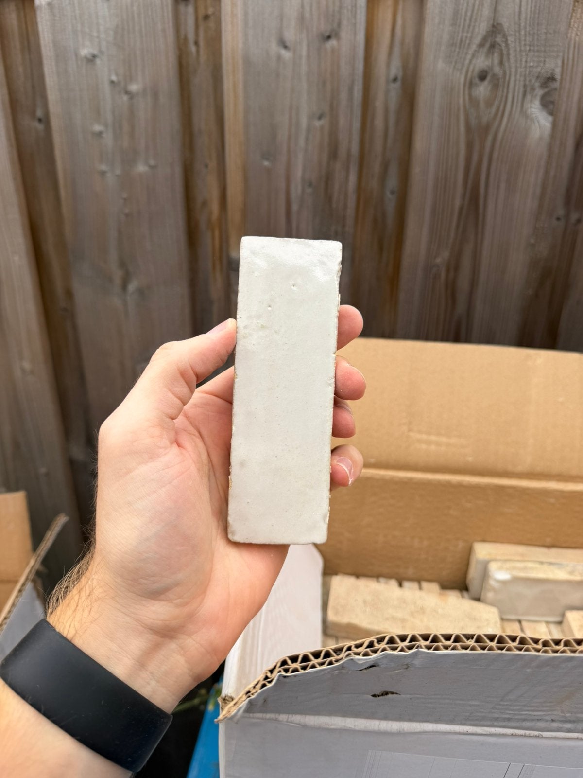 Bejmat Ecru 14x4,5 cm, 1,75 doos (Marrokaanse tegeltjes), Doe-het-zelf en Verbouw, Ophalen, Nieuw, Minder dan 20 cm, Minder dan 20 cm