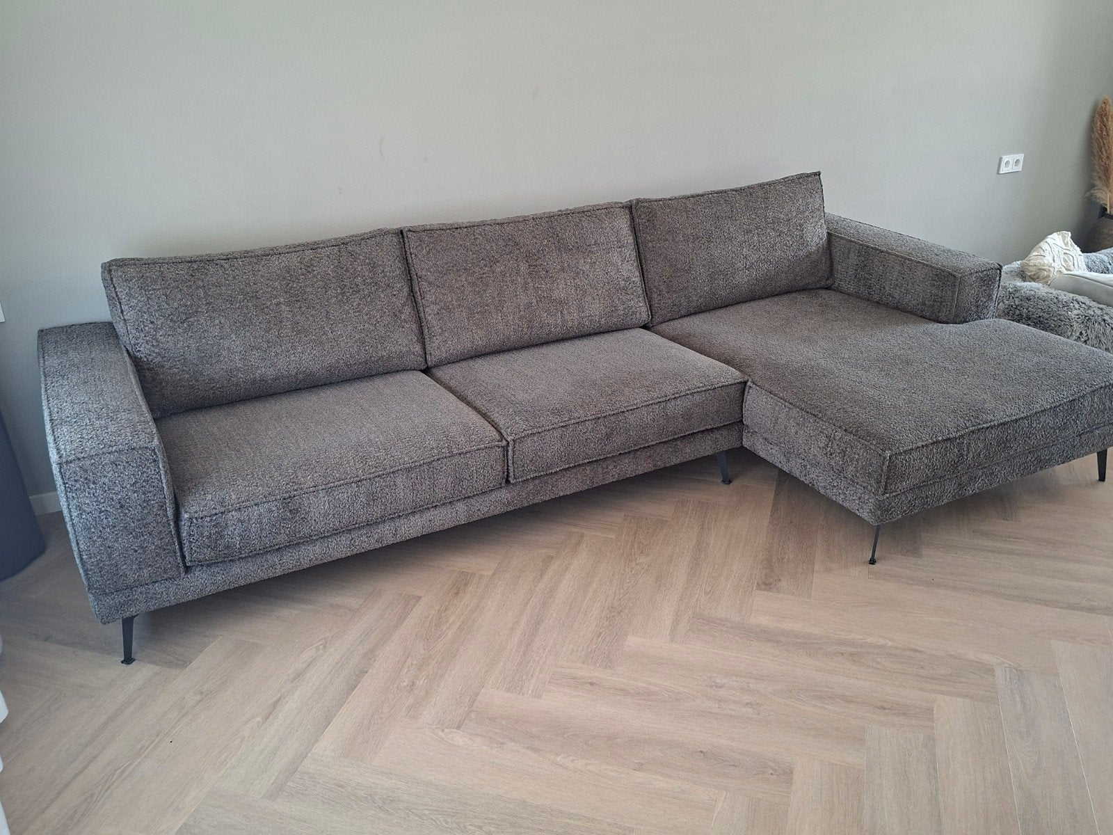 Zo goed als nieuwe hoekbank van Pronto Wonen, Ophalen, 250 tot 300 cm, 100 tot 125 cm, Hoekbank