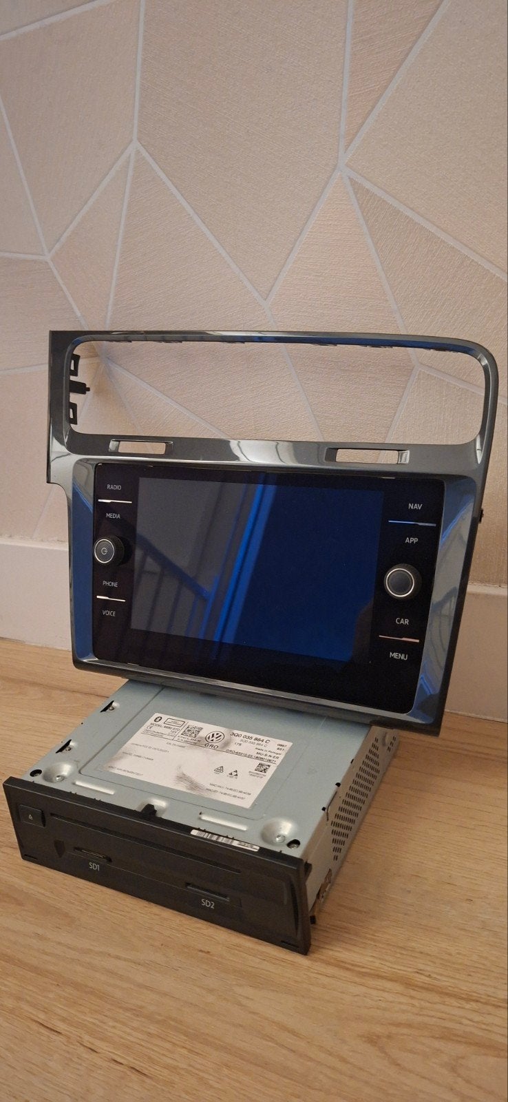 MIB2 8 inch VW CarPlay Navigatie Set Golf 7/7.5, Ophalen of Verzenden, Gebruikt