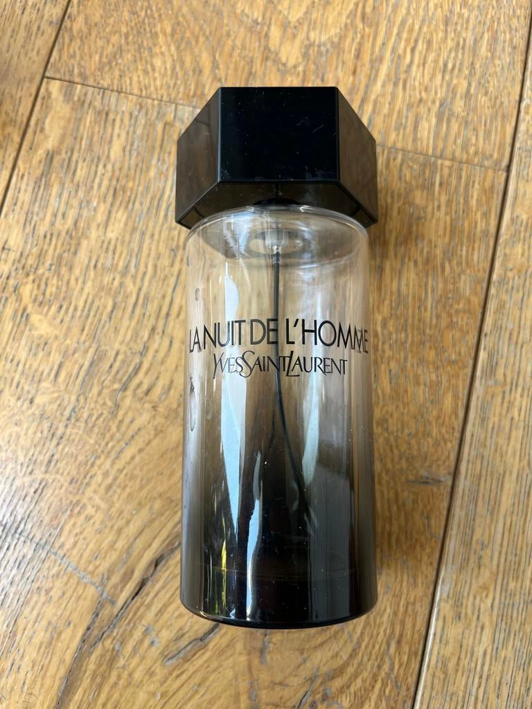 Lege parfumfles YSL La Nuit de l'Homme 200ml, Ophalen of Verzenden, Gebruikt, Parfumfles