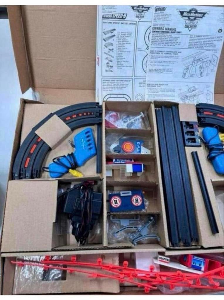 Vintage racebaan Micro Machines Road-Racing Turbo Speed-8, Overige merken, Racebaan, Zelf te bouwen, Ophalen of Verzenden