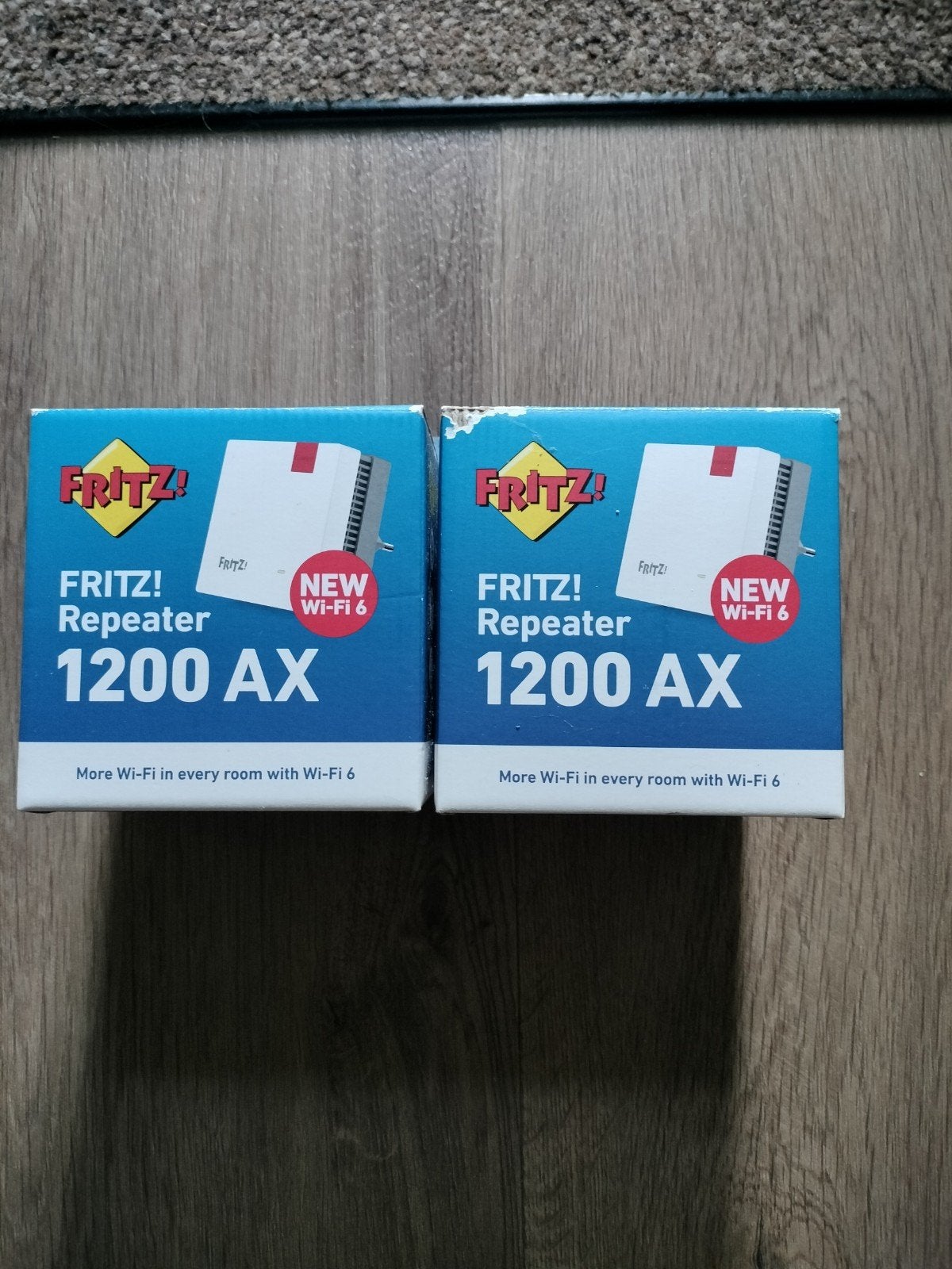 2x FRITZ! Repeater 1200 AX Wi-Fi 6, Ophalen of Verzenden, Zo goed als nieuw, Router, FRITZ!