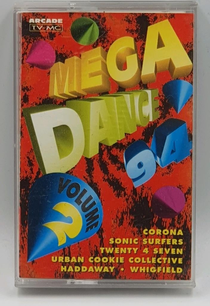 Te koop: Mega Dance 94 Volume 2 Cassette Tape, Gebruikt, 1 bandje, Dance, Ophalen of Verzenden