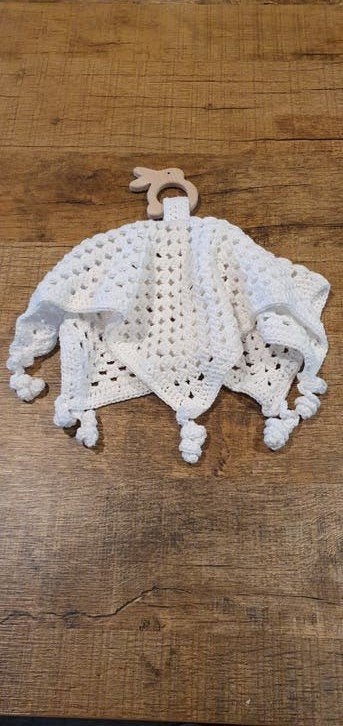 baby knuffeldoekje wit met konijn kraamcadeau, Ophalen, Nieuw, Overige typen