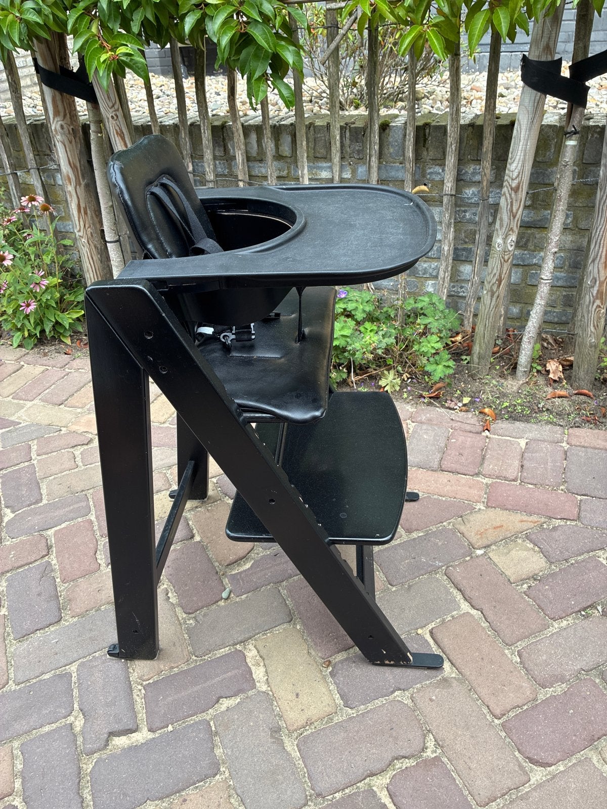 Kidsmill meegroeistoel met tuigje - likje verf nodig, Ophalen, Gebruikt, Meegroeistoel, Gordel(s)