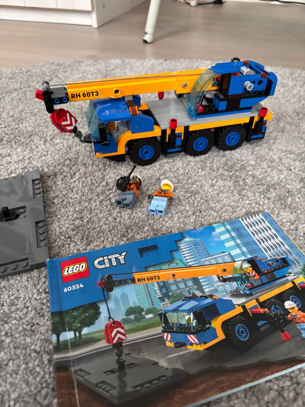 Lego City 60324 Mobiele Kraan met instructies en figuren, Kinderen en Baby's, Speelgoed | Duplo en Lego, Lego, Ophalen of Verzenden