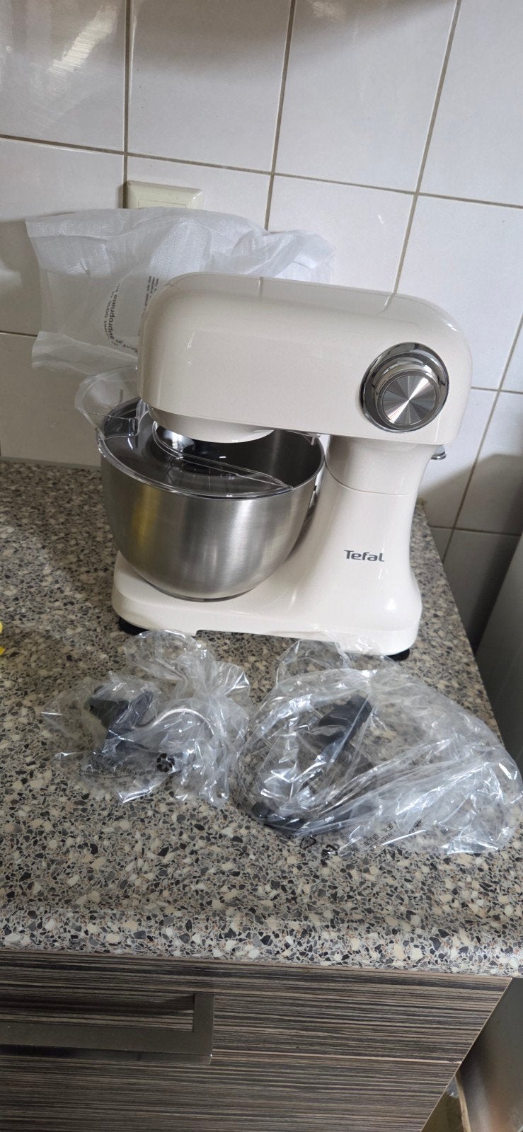 Tefal Bake Easy Keukenmachine - Nieuw in doos, 3 tot 4 liter, Ophalen, Nieuw, 3 snelheden of meer