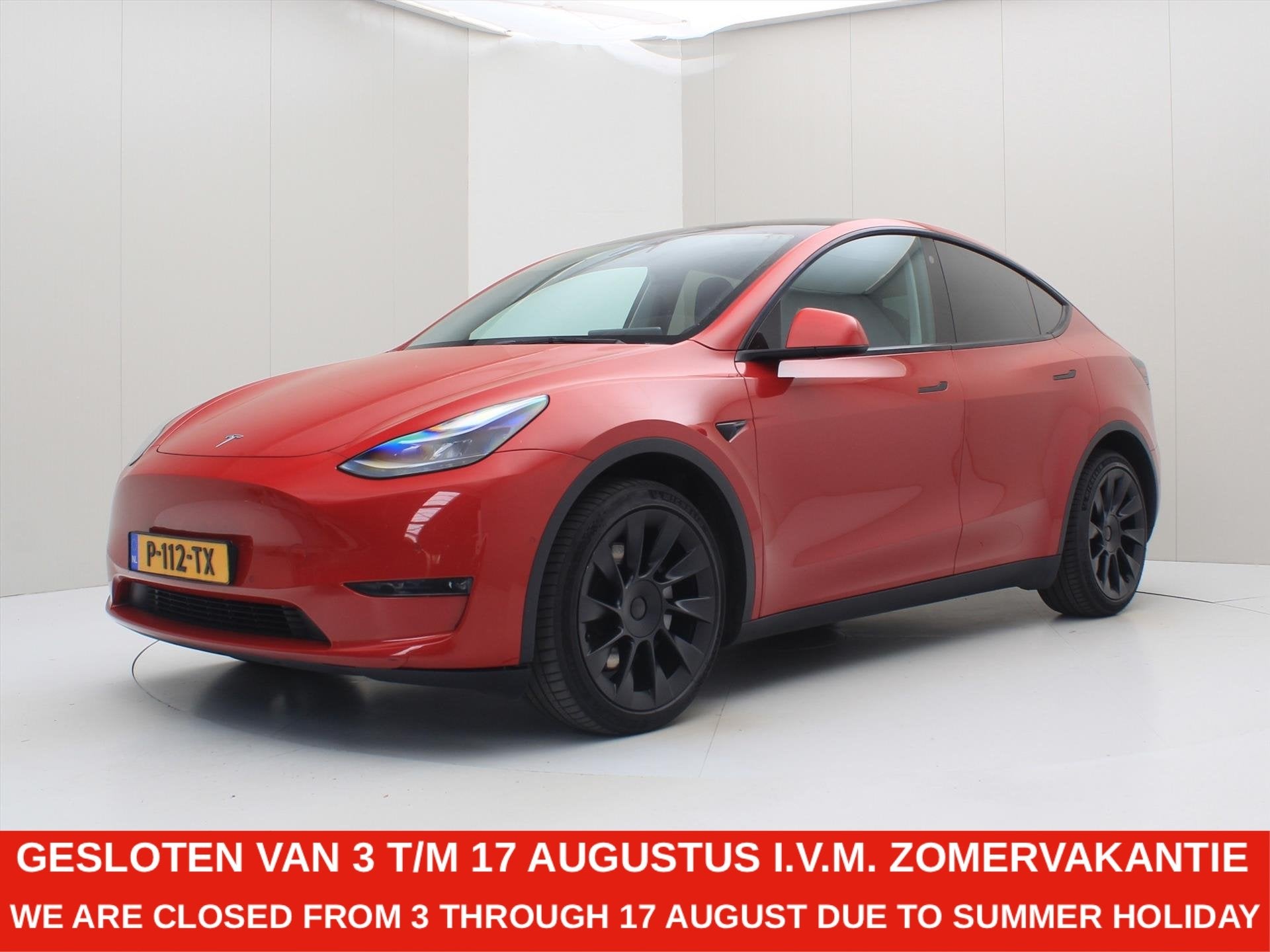 Tesla Model Y Long Range AWD 75kWh 351pk AMD RYZEN 91.3% SoH, Auto's, Automaat, Gebruikt, Zwart, 351 pk