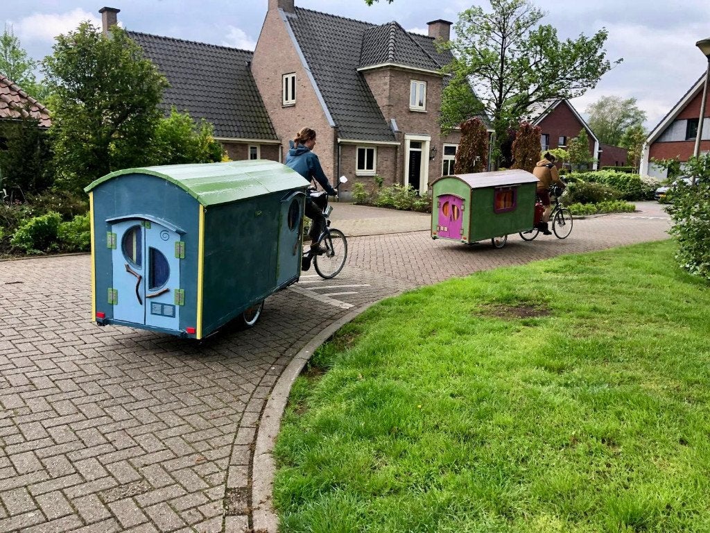 Fietscaravan 2x, Ophalen, Gebruikt, Aanhangfiets, Minder dan 20 kg