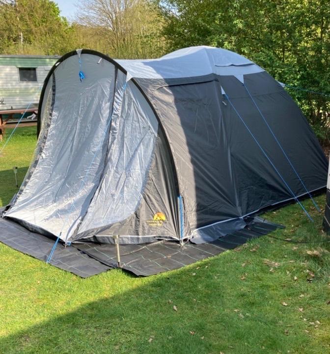 Tent safarica laguna 300, Ophalen, Zo goed als nieuw, Tot en met 4